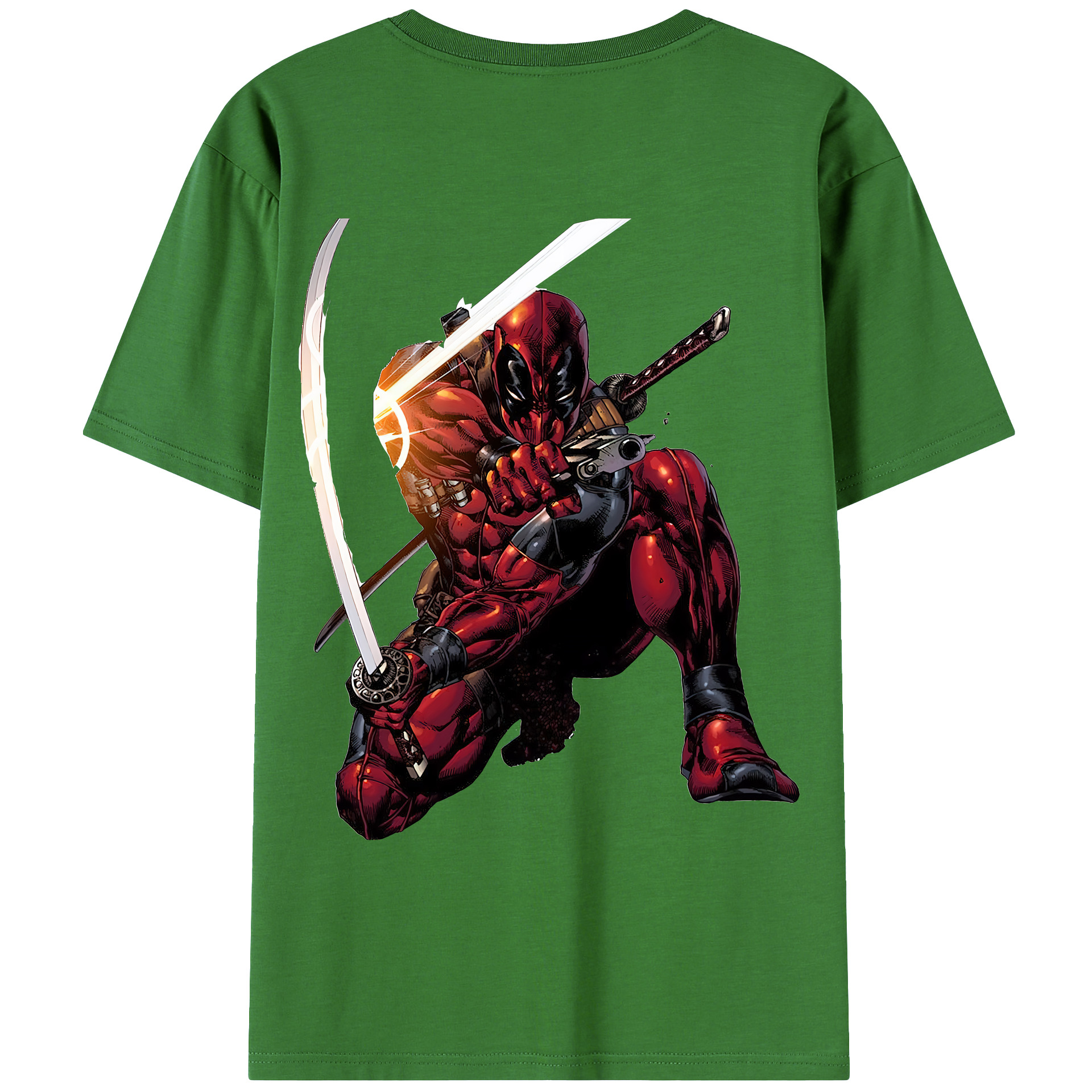 （画像用） Deadpool デッドプール レディース半袖Tシャツ(バックプリント)